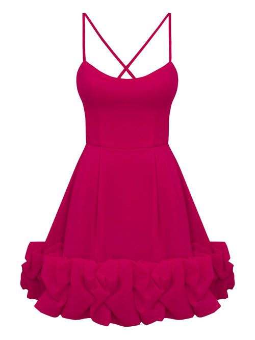 POST MERIDIEM backless bustier mini dress - Pink