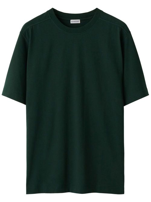 Round-neck cotton T-shirt - Green