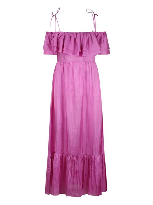 THE ROSE IBIZA silk maxi dress - Pink
