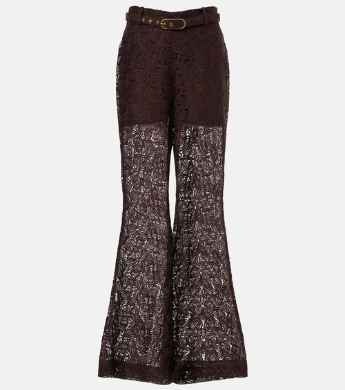 Lace flared pants