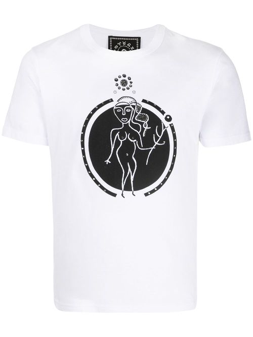 Virgo print T-shirt - White