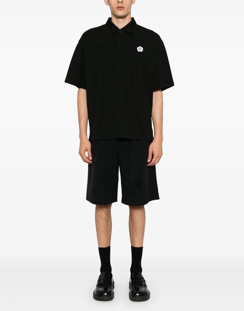 Logo Polo Shirt — Black
