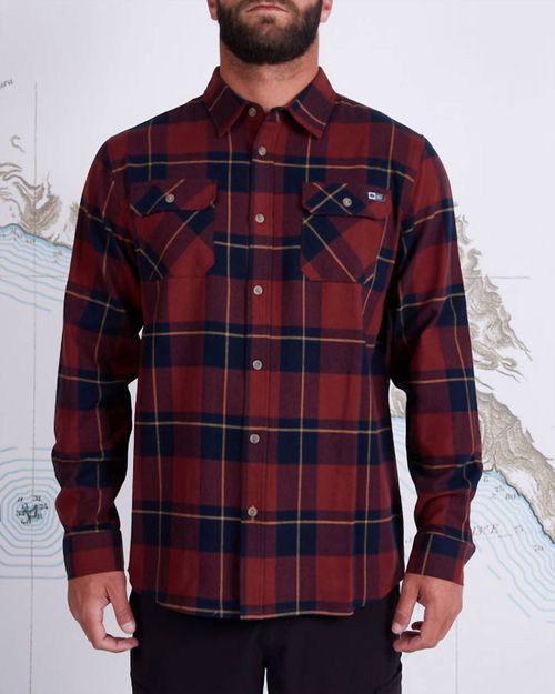 First Light Flannel Shirt In Navy