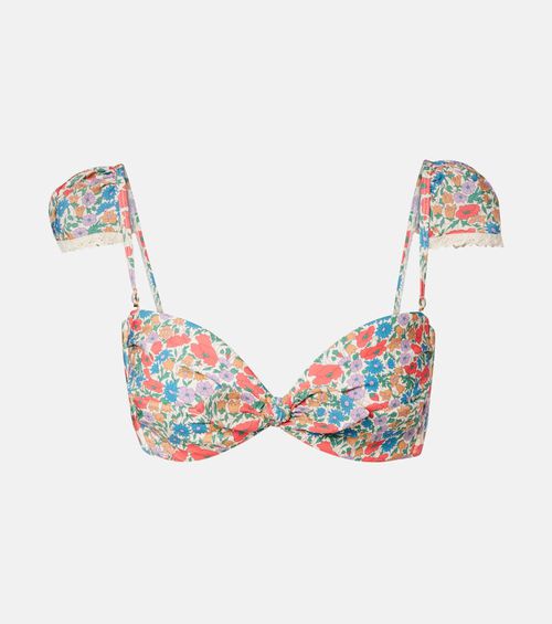 Cabana floral bikini top