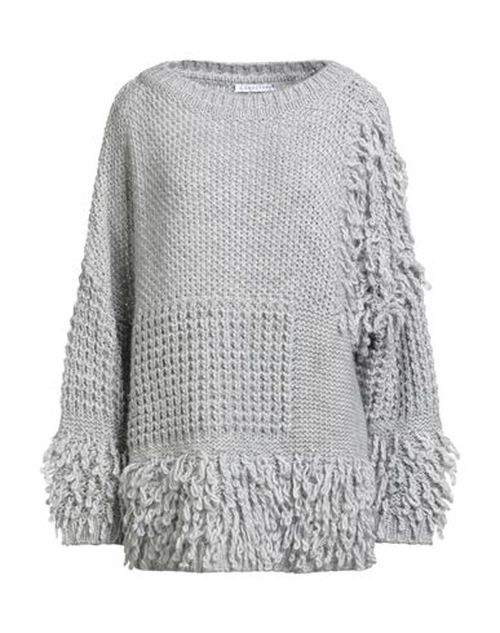 Caractère Woman Sweater Grey Size L Polyacrylic, Polyester, Wool