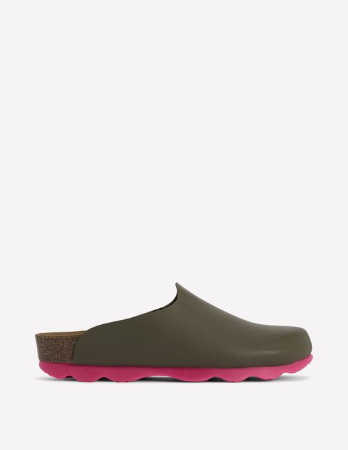 Women's Lyla Colour Block Clogs Shoe in Green | Size 36