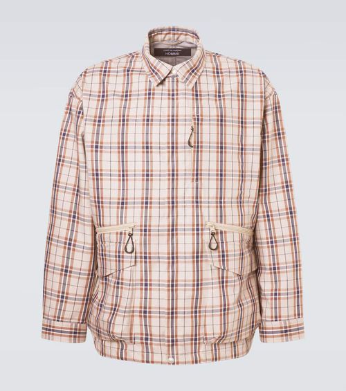Comme des Garçons Homme Checked cotton-blend jacket