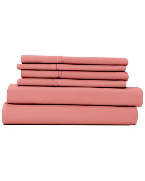 Luxury Ultra Soft 6Pc Solid Bed Sheet Set