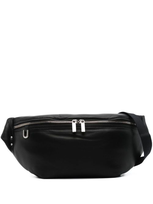 Bumbag leather belt bag - Black