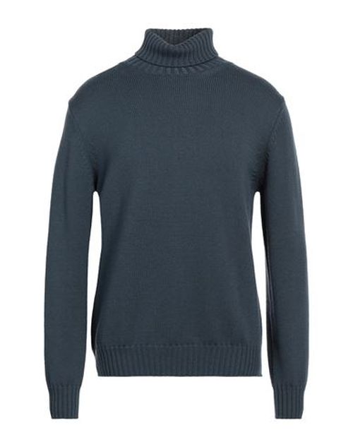 Alpha Studio Man Turtleneck Blue Size 44 Merino Wool