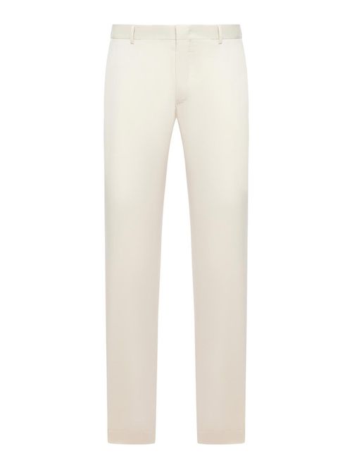 Tailored Cotton Blend Trousers