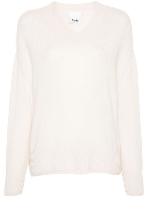 Ribbed-knit sweater - Neutrals