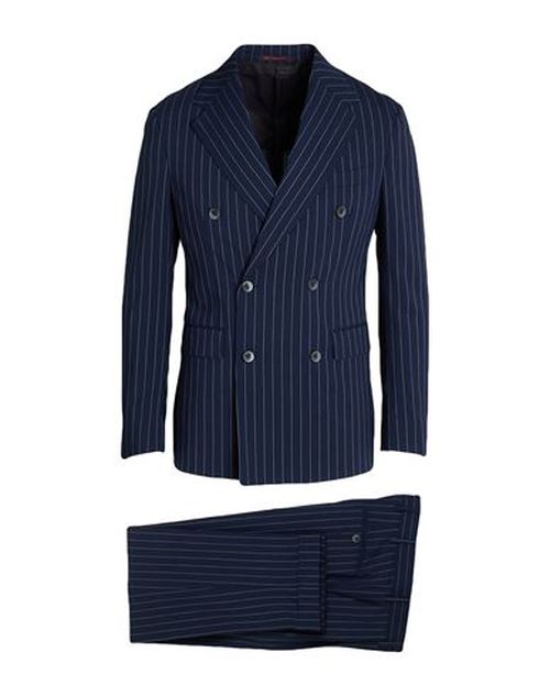 Man Suit Midnight blue Size 38 Polyester, Virgin Wool, Elastane