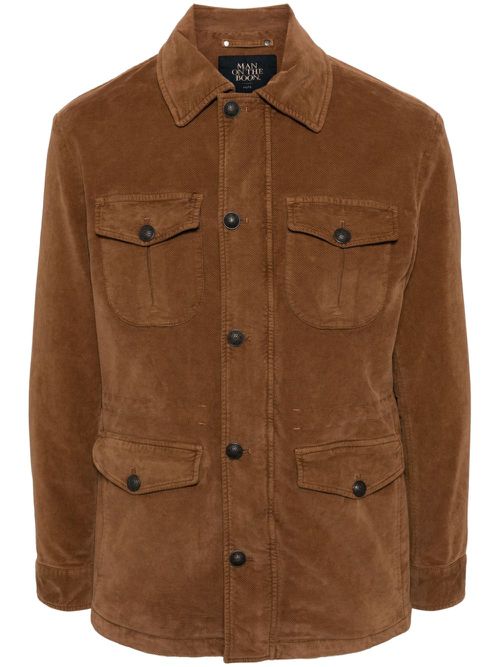 Moleskin field jacket - Brown
