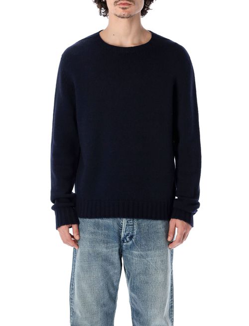 Intarsia-knit logo long-sleeve jumper