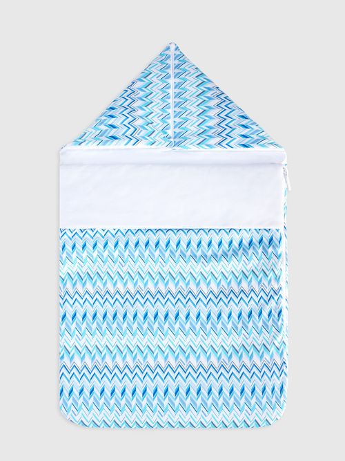 Missoni - Pure cotton sleeping bag with zig zag motif, Girl, White, : UNIC