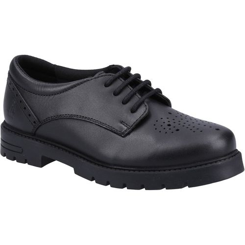 Hush Puppies Jayne Lace Up Leather Youth Girl's Black Lace-Up Shoe