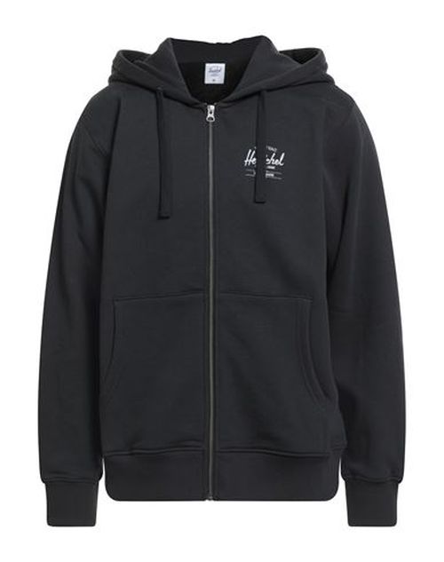 Man Sweatshirt Black Size M Cotton, Elastane
