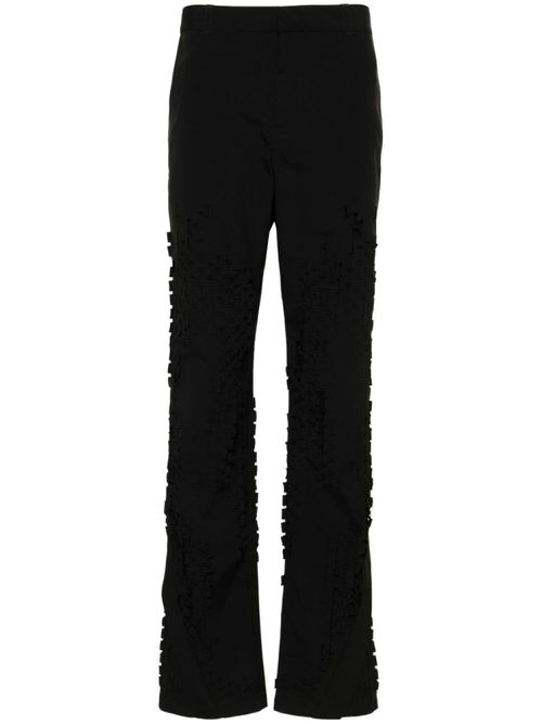 HELIOT EMIL 남성 Morphogens mid-rise straight-leg trousers - Black PRESS24M10142
