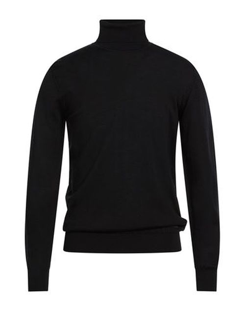 Man Turtleneck Black Size XL Merino Wool