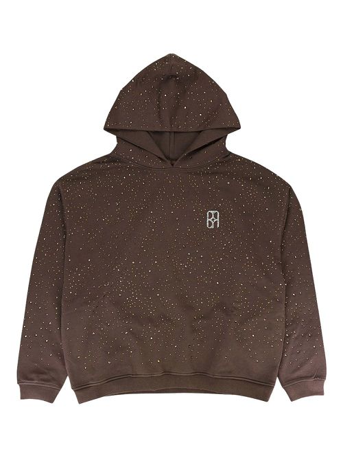 Starry Sky Diamond hoodie - Brown
