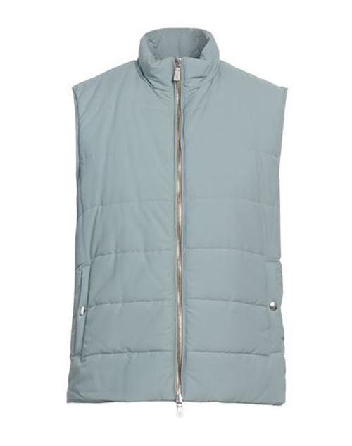 Eleventy Man Vest Sage green Size 40 Wool, Polyamide