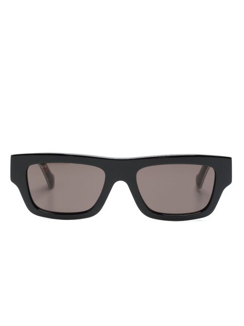 Square-frame tinted sunglasses - Black