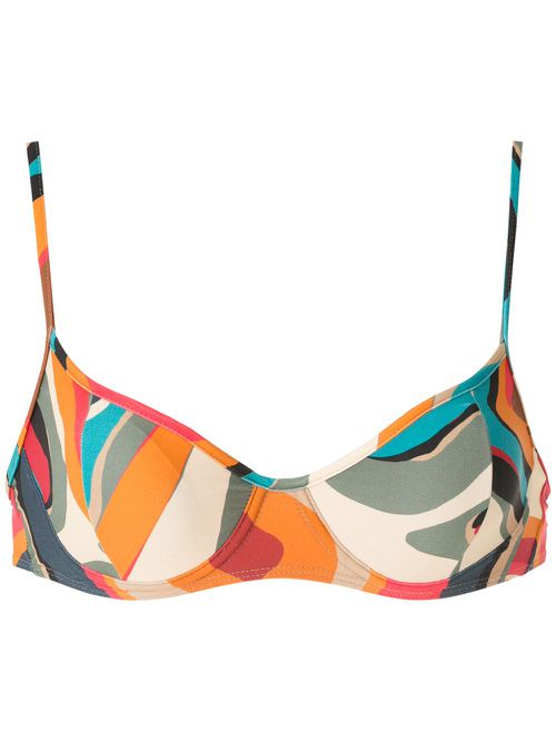 Fiji printed bikini top - Multicolour