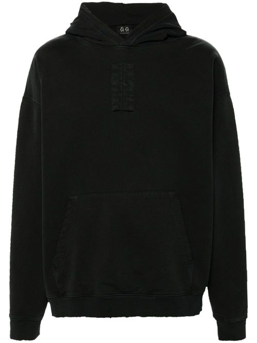 Logo-print hoodie - Black