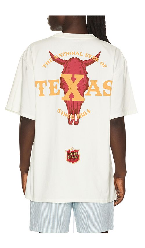 Philcos Lonestar Texas Tee in Cream. - S also in M, L, XL/1X