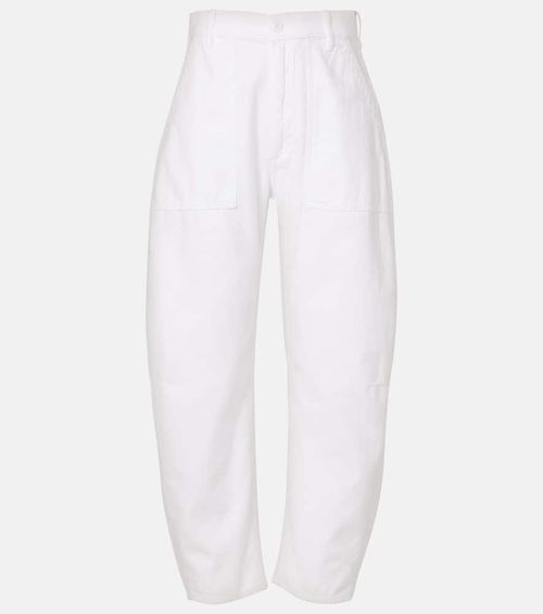 High-rise barrel-leg jeans