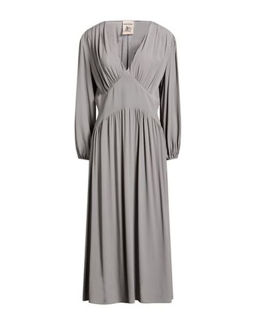 Woman Midi dress Grey Size 4 Acetate, Silk