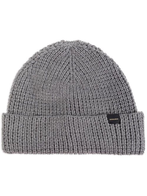 Ribbed-knit beanie - Grey