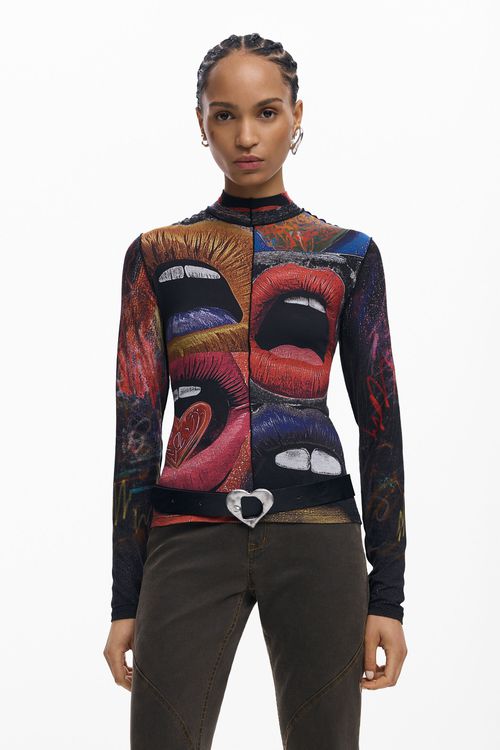 LONG SLEEVE HIGH NECK T-SHIRT