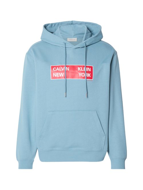 Calvin Klein Jeans Felpa blu pastello / rosso / bianco