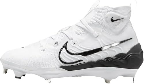 Nike Alpha Huarache NXT DJ6517 White-Black-Black Men's Metal Baseball Cleats