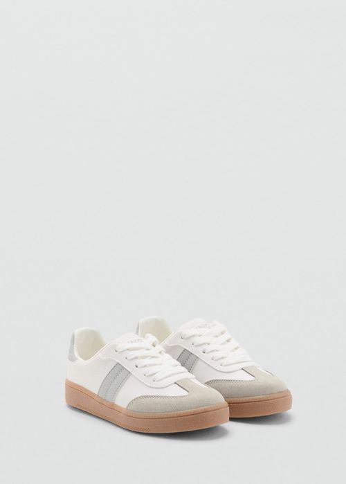 Leather mixed sneakers white - Kids - 