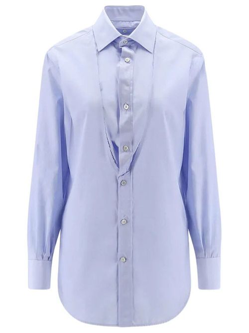 Folded Collar Poplin Shirt
