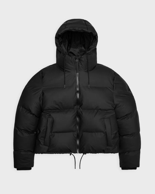 Rains Jacket Alta Short Puffer Black