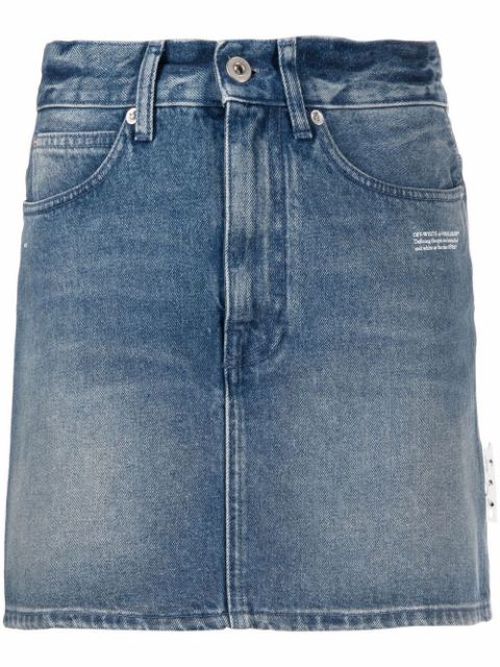 Denim mini skirt