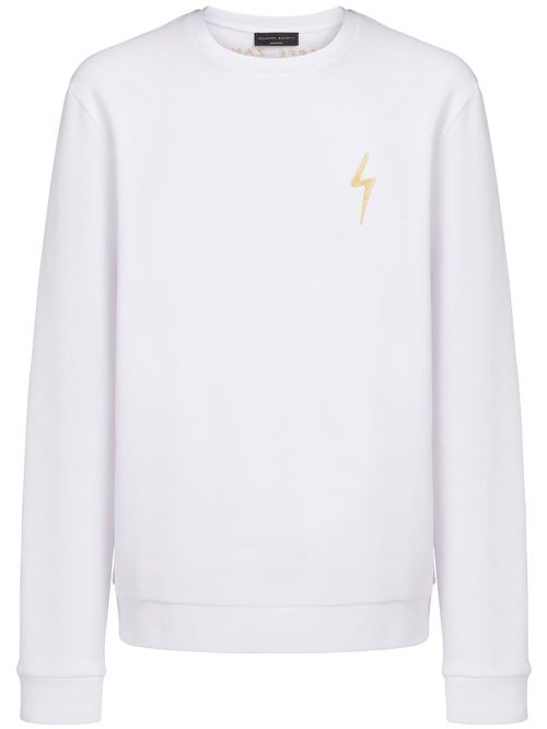 Logo cotton sweatshirt - White