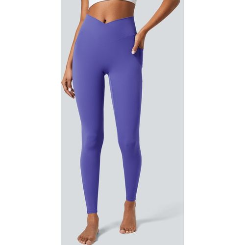Halara SoftlyZero™ Crossover Pocket Plain Leggings - Misty Lavender - XLfull_length