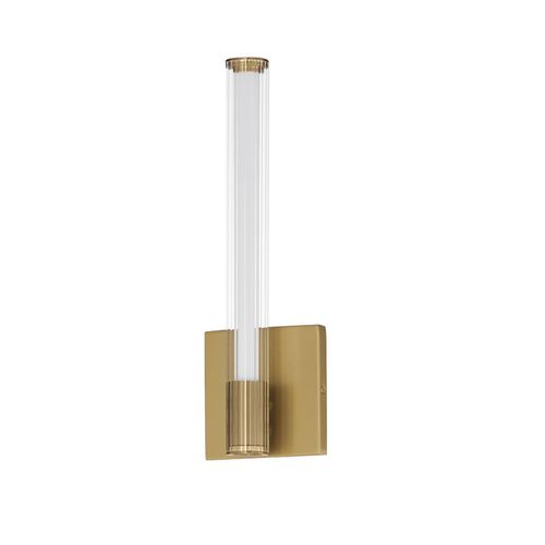 Natural Aged Brass LED Wall Sconce from the Cortex Collection