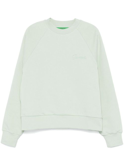 Logo-embroidered sweatshirt - Green