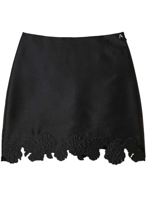 Twill miniskirt - Black