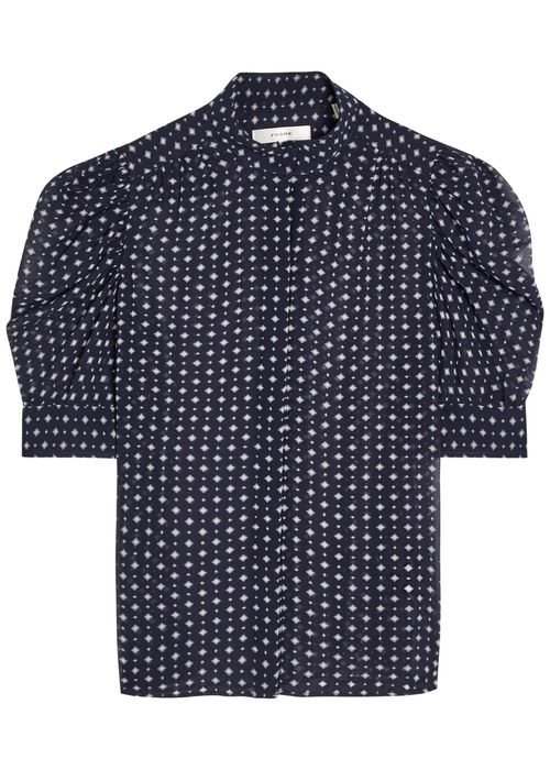 Patterned Silk Blouse