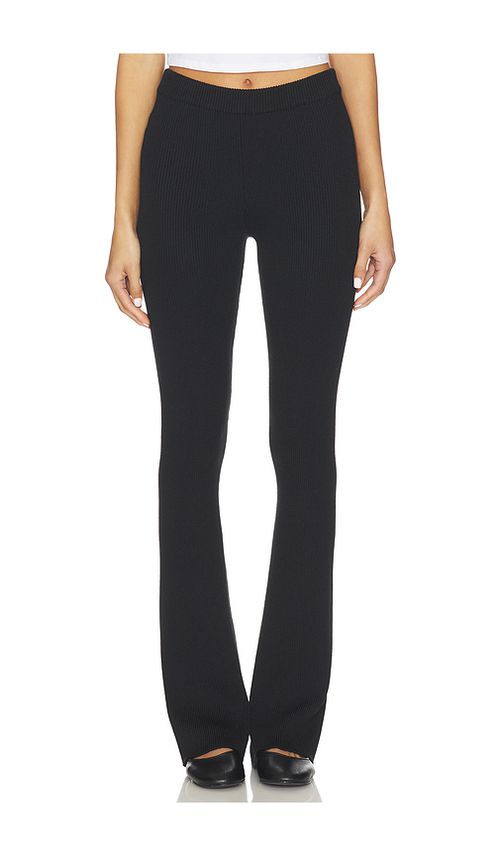 Lovers and Friends Wiley Rib Pant in Black. - XS also in L