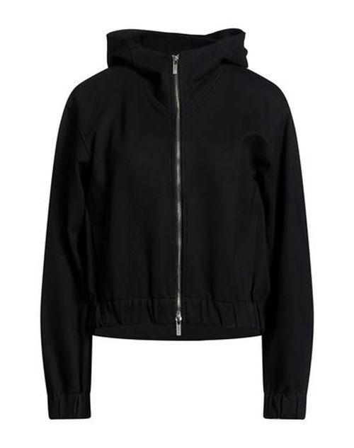 Woman Sweatshirt Black Size M Viscose, Nylon, Elastane