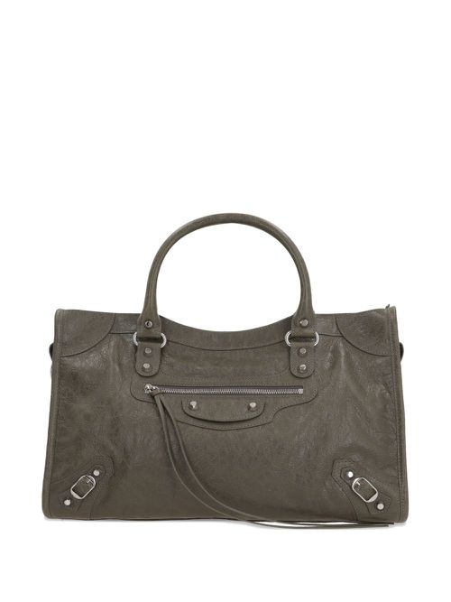 Medium Le City leather shoulder bag - Green