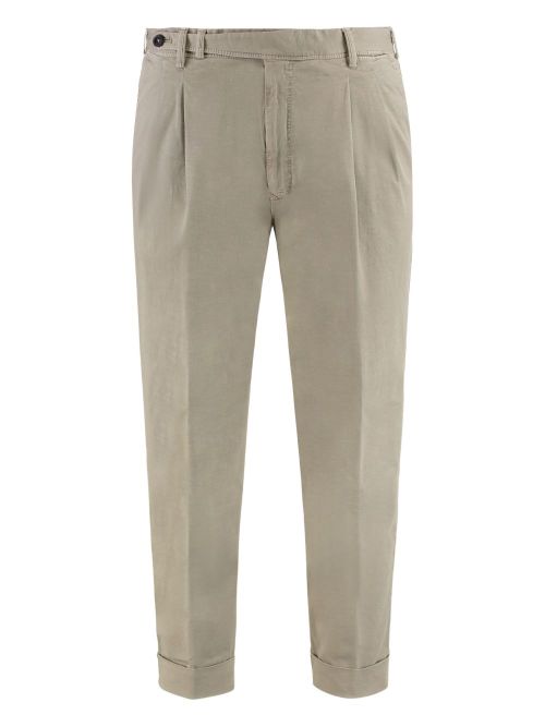 Cotton-blend pants - Neutrals